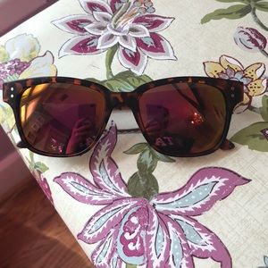 Orange Metallic, Turtle Shell sunglasses